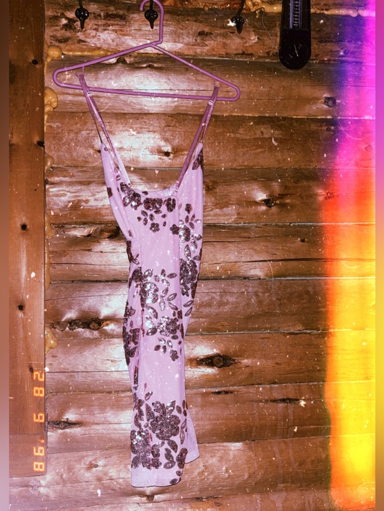 Lulus Dresses & Skirts - Pink Sequin form fitting Dress